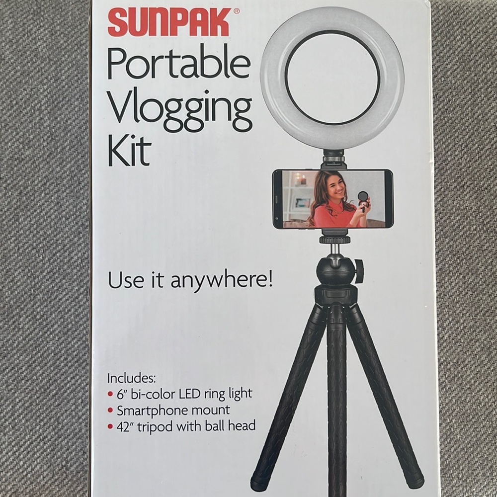 Sunpak - Portable Vlogging Kit for Smartphones - Black